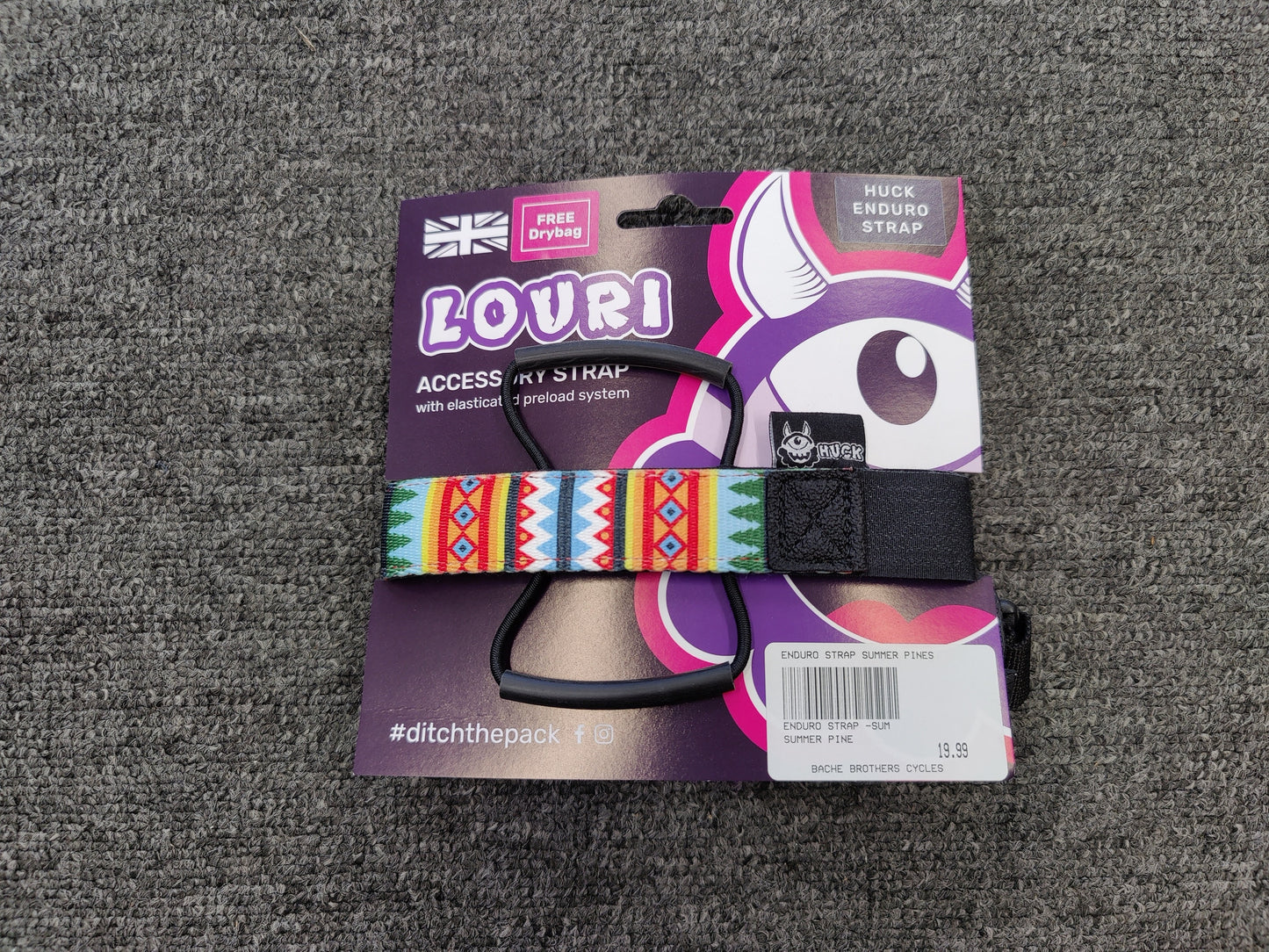 LOURI Huck MTB Enduro Strap - Black.